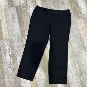 Women's Black WHBM Perfect Form Crop Slim Ankle Pants - Size 6